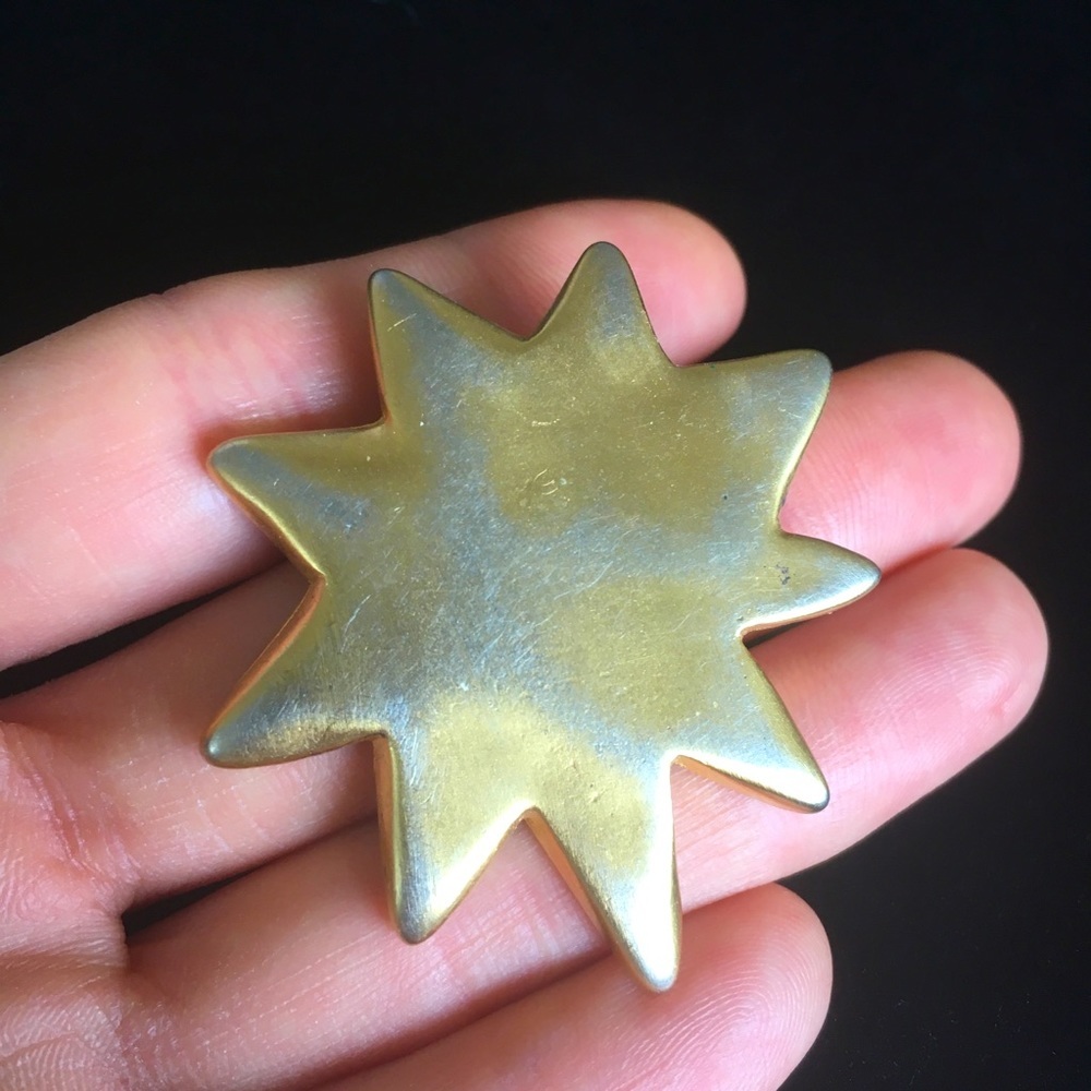 Victoria’s Secret Gold and Silver Tone Matte Brooch Pin